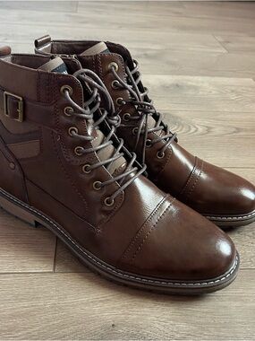 Steve Madden Trempt Men’s Size 12 Brown Combat Boots